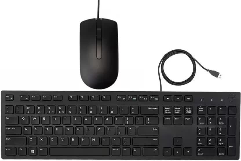 Dell USB Wired Keyboard and Mouse Combo Set - Image 2