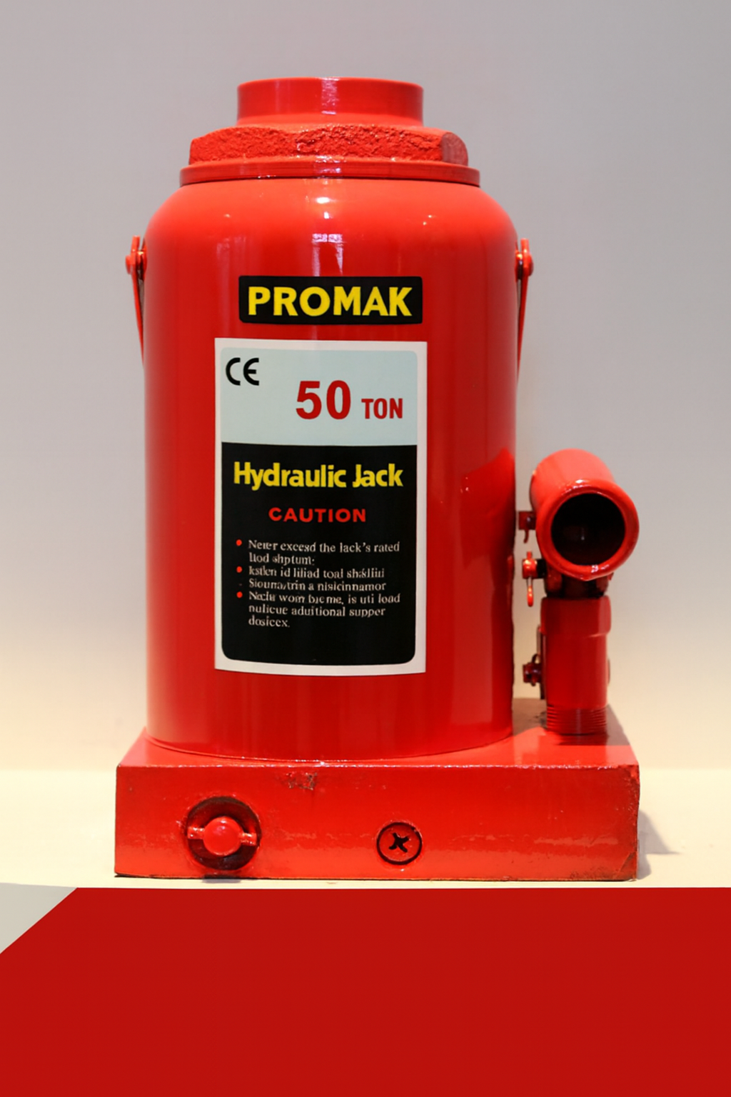 Promak Hydraulic Bottle Jack with Safety Nut for Lifting 50 TON | Ideal for Trucks etc. | Portable | Leak-Proof | Heavy Base | Lifting Range: 280-405 mm| Don't Combine Multiple Jacks in 1 Order Label